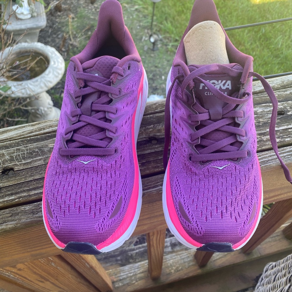 Hoka One One Women's Athletic Shoes in Purple and Pink